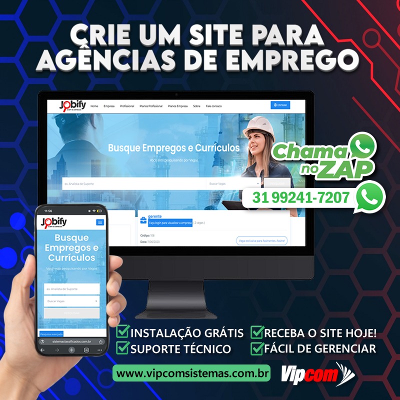 Criar um Site um Portal de Empregos