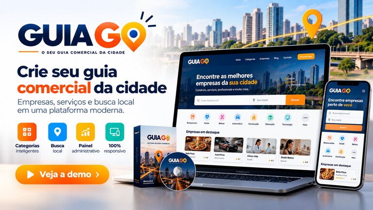 Crie um site de guia comercial e tenha o seu negócio na internet Crie um site de guia comercial e tenha o seu negócio na internet