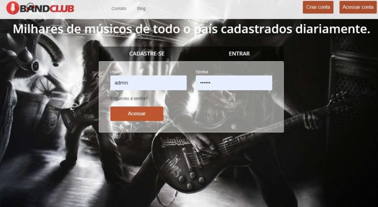 script criar site banda musica script criar site banda musica