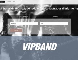 Venha criar um site para formação de bandas com tinder musical Venha criar um site para formação de bandas com tinder musical