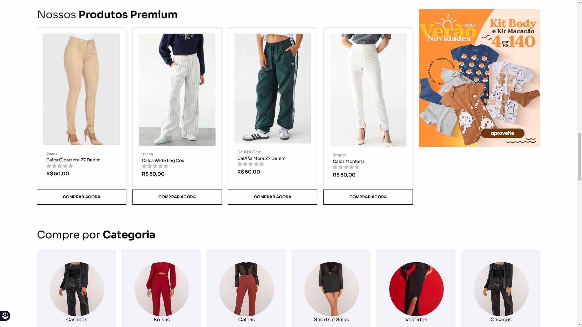 criar loja virtual de roupas