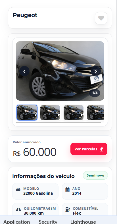 Site responsivo de classificados de veículos Autoroom