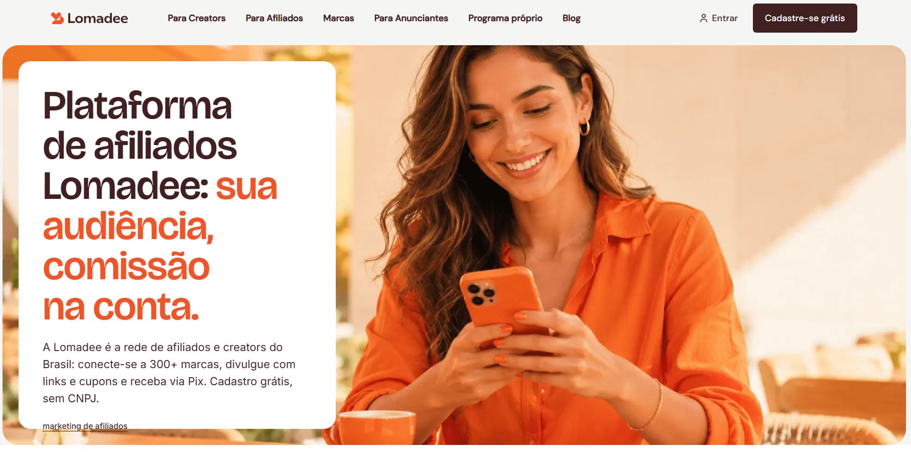 Programa de afiliados utilizado na divulgação de ofertas