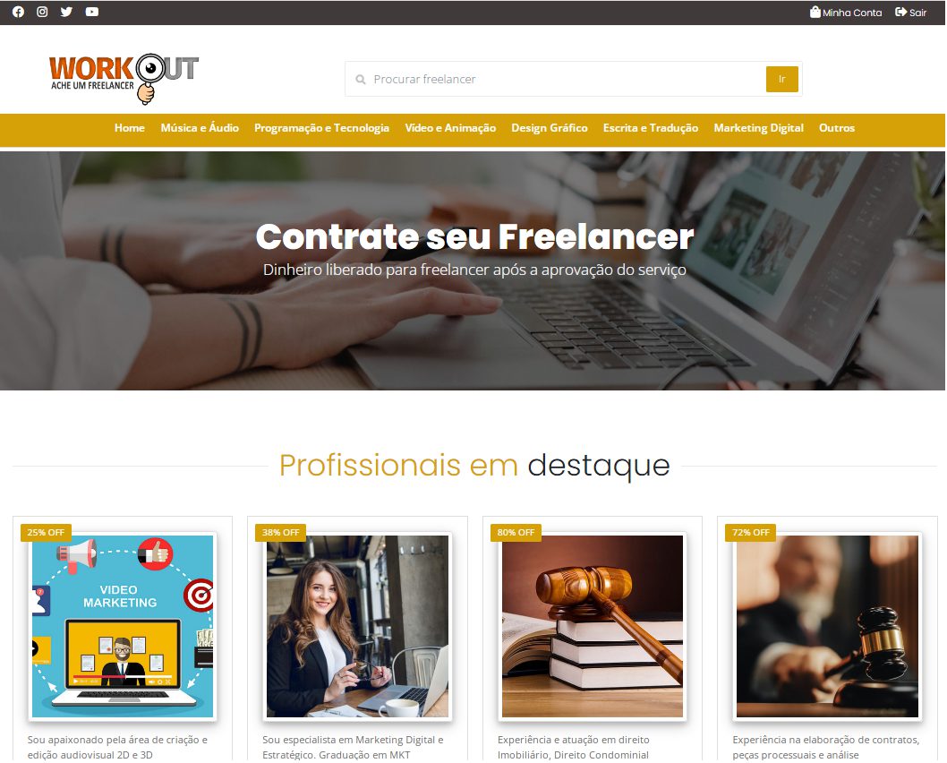 Crie seu site para freelancers e ganhe comissões como o Workana