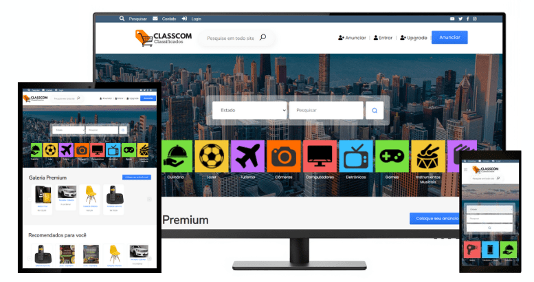 Crie um site de guia comercial igual ao OLX