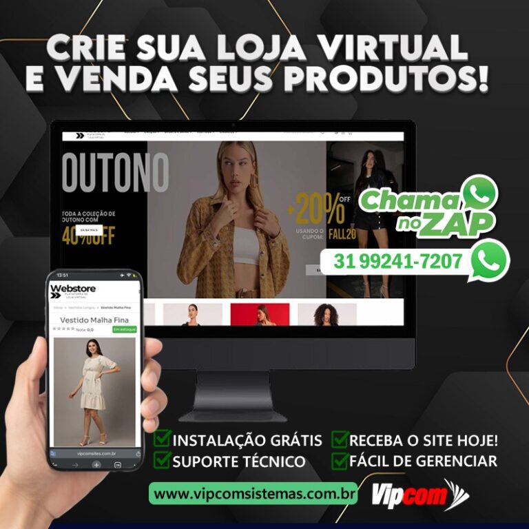 Crie sua loja virtual e venda para todo o Brasil! Crie sua loja virtual e venda para todo o Brasil!