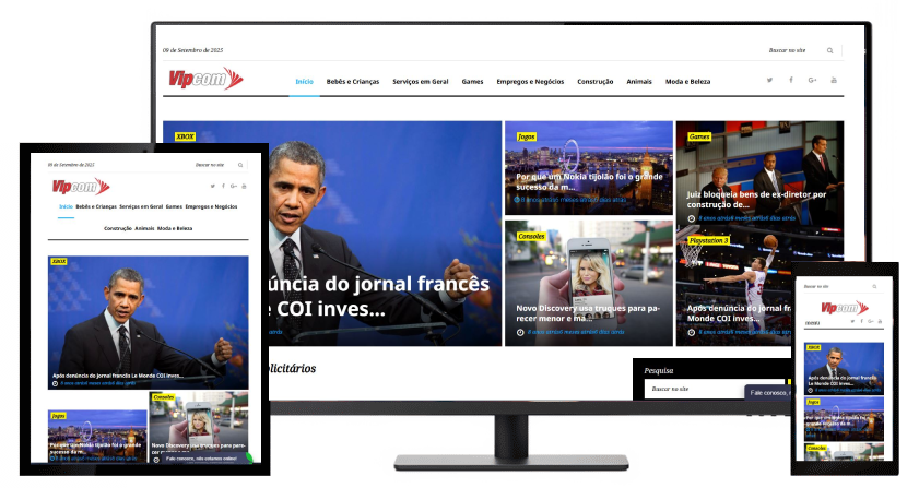 Crie um portal de notícias moderno e lucrativo.