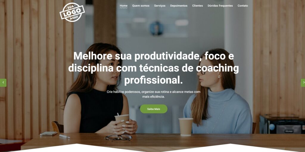 Crie um site profissional para coach e coaching