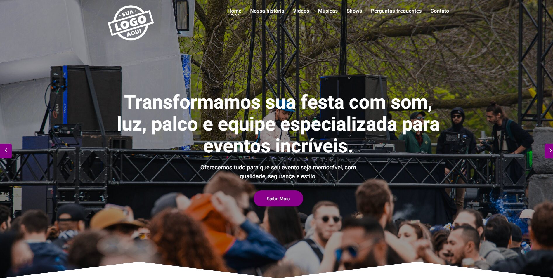 Crie um site para eventos e venda mais ingressos Crie um site para eventos e venda mais ingressos