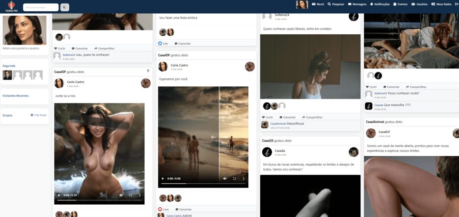 criar rede social adulta