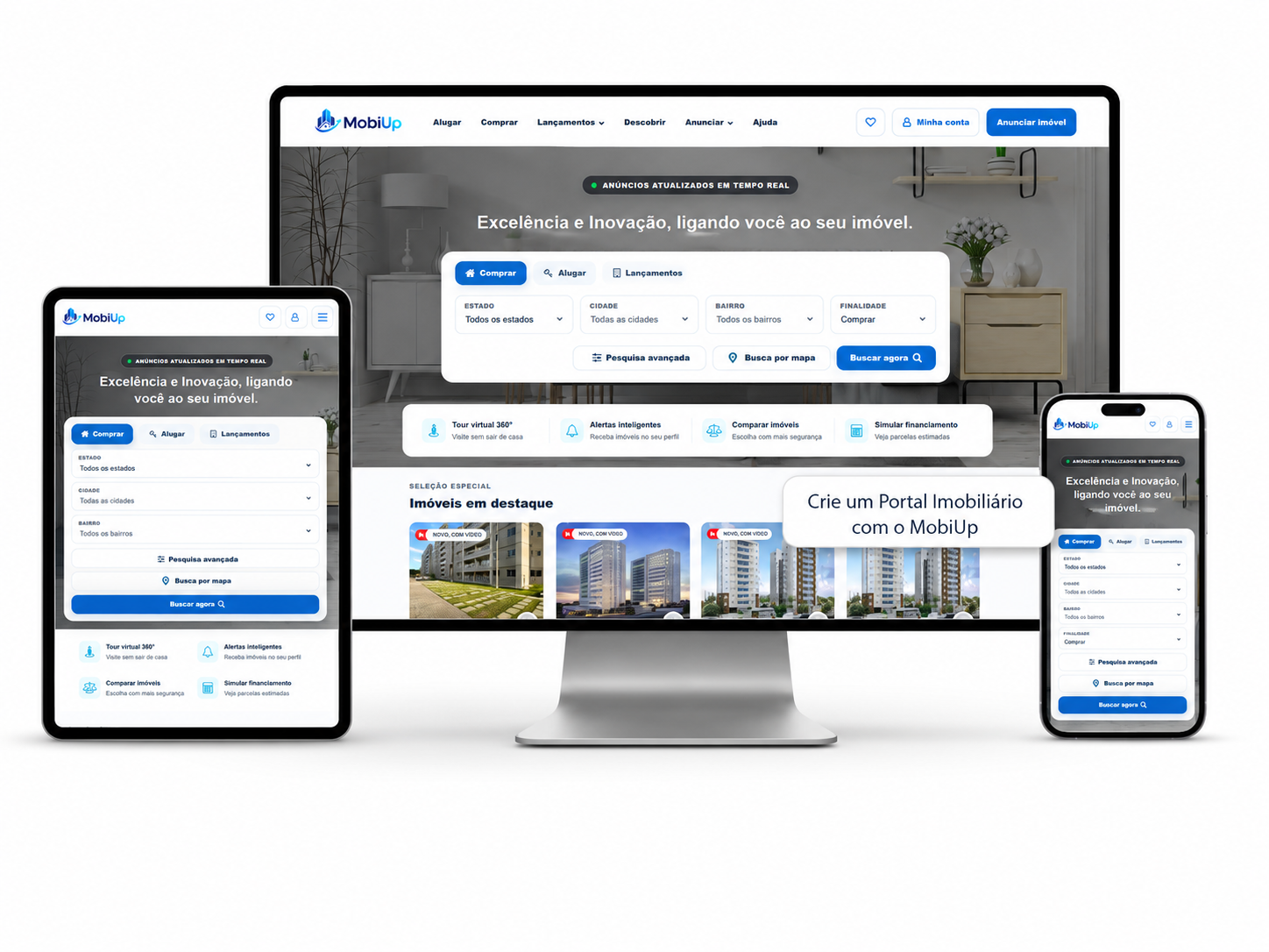 MobyUp: Crie um Site Imobiliário Moderno para Vender e Alugar Imóveis