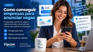 Empresa escolhendo plano para publicar vagas em um portal de empregos Empresa escolhendo plano para publicar vagas em um portal de empregos