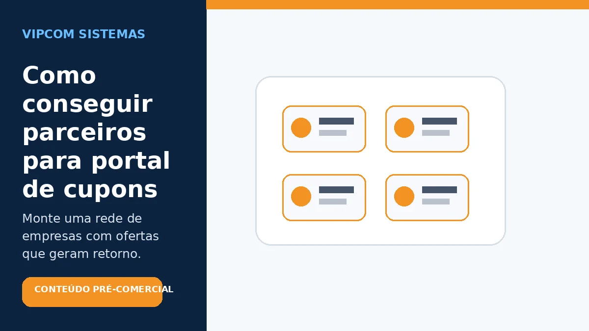 Como conseguir empresas parceiras para portal de cupons e benefícios