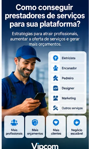 Como atrair prestadores de serviços para uma plataforma de orçamentos