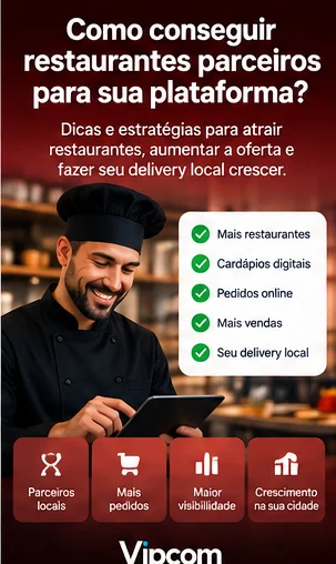 Como conquistar restaurantes parceiros para uma plataforma de delivery local