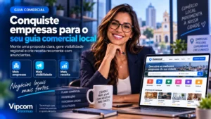 Empresária planejando como conquistar empresas para anunciar em um guia comercial local Empresária planejando como conquistar empresas para anunciar em um guia comercial local