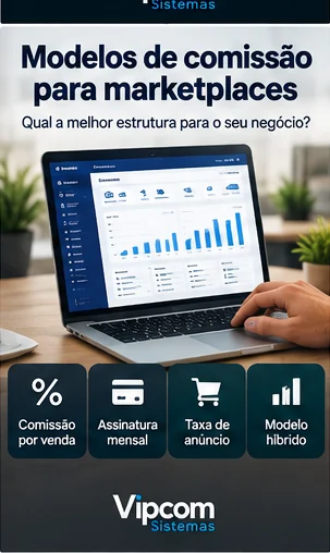 Modelo de comissão e monetização para vendedores de marketplace