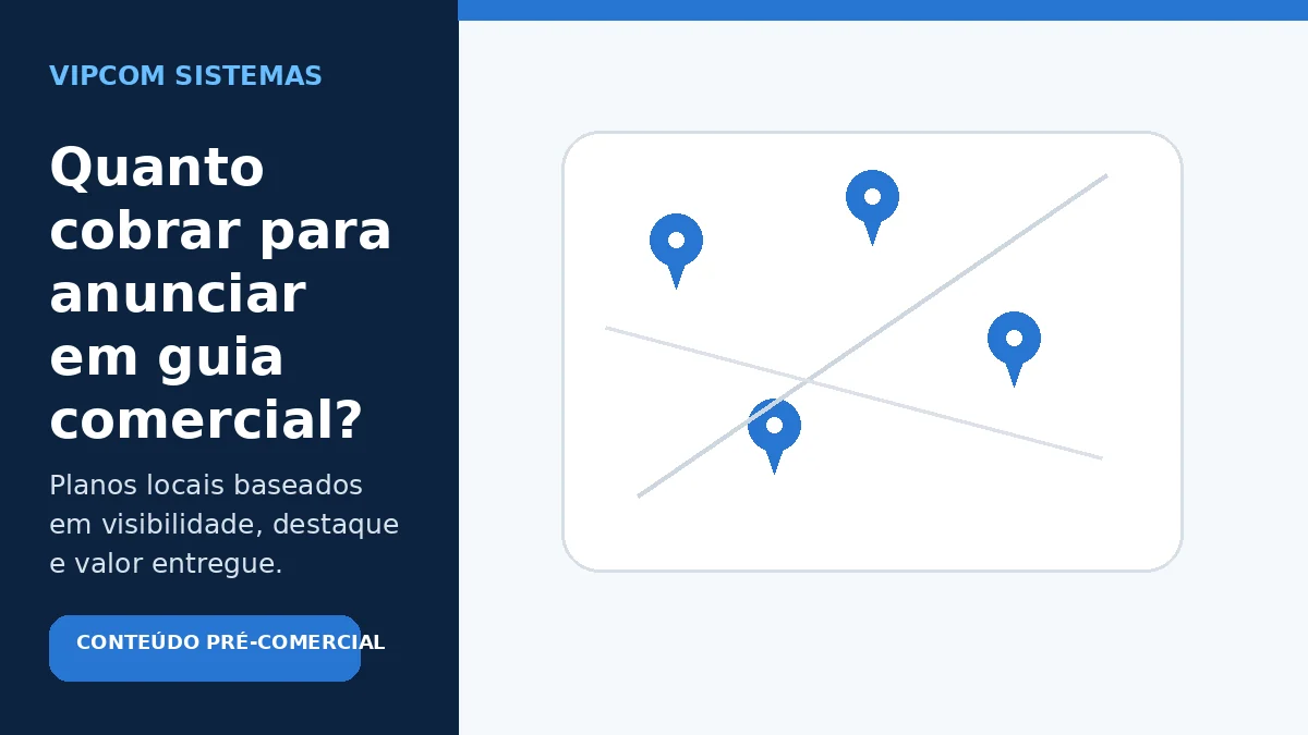 Quanto cobrar para uma empresa anunciar em um guia comercial